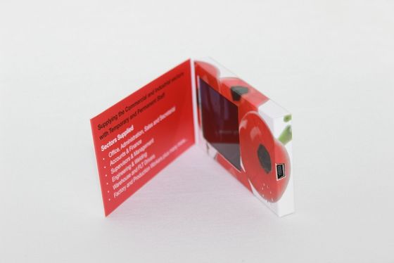 Mała karta 4g Video Business Card z przełącznikiem magnetycznym, przełącznik przycisku ON / OFF
