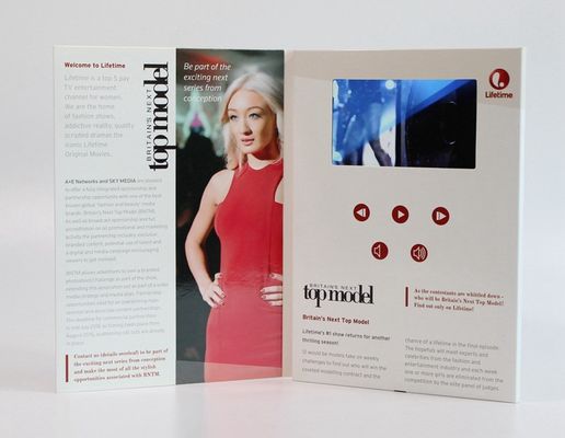 VIF LCD Ekran ODM / OEM Cyfrowe zaproszenie Broszura wideo Wyświetl wideo Kartkę z życzeniami na powitanie reklamowe