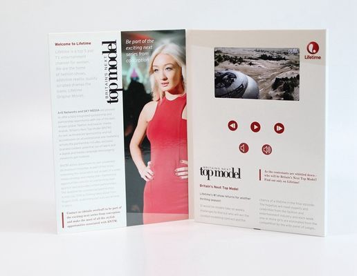 VIF LCD Ekran ODM / OEM Cyfrowe zaproszenie Broszura wideo Wyświetl wideo Kartkę z życzeniami na powitanie reklamowe