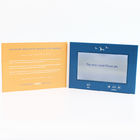 6 Movie - Sterowanie kartą wideo LCD, Gold Stamping Video Greeting Card For Business