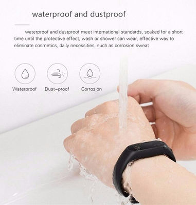 Niskie zużycie energii Inteligentna aktywność Bluetooth Bransoletka 0.87 Calowy przycisk / kontrola aplikacji