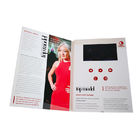 Wizytówki wideo w folderze Biznes A5 A4 Wymiar Elektryczna książka wideo do promocji w mediach