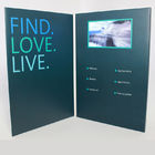 IPS HD Lcd Video Greeting Card, Lcd Video Book Hard / Soft Style okładki dla firm