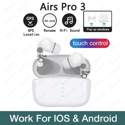 GPS Zmień nazwę TWS IPX6 Bezprzewodowe słuchawki Bluetooth do Airpodes Pro 3